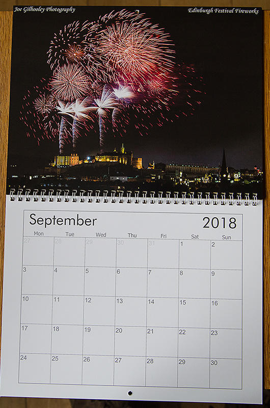 SEPTEMBER 2018 Scottish Calendar - Edinburgh Festival Fireworks