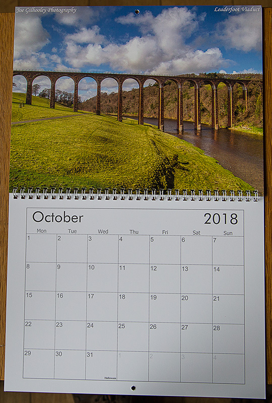 OCTOBER 2018 Scottish Calendar - Leaderfoot Viaduct