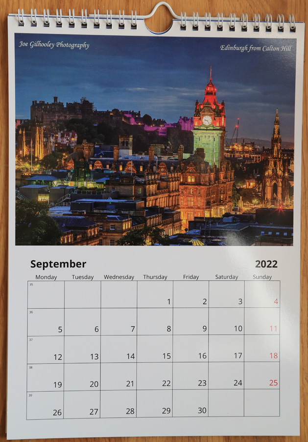 2022  Scottish Calendar