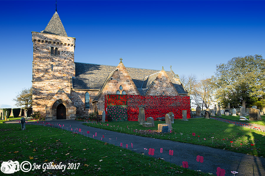 Aberlady Parish Church - Poppies Display