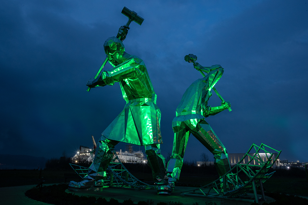 Landscapes Man Made Scotland by Night