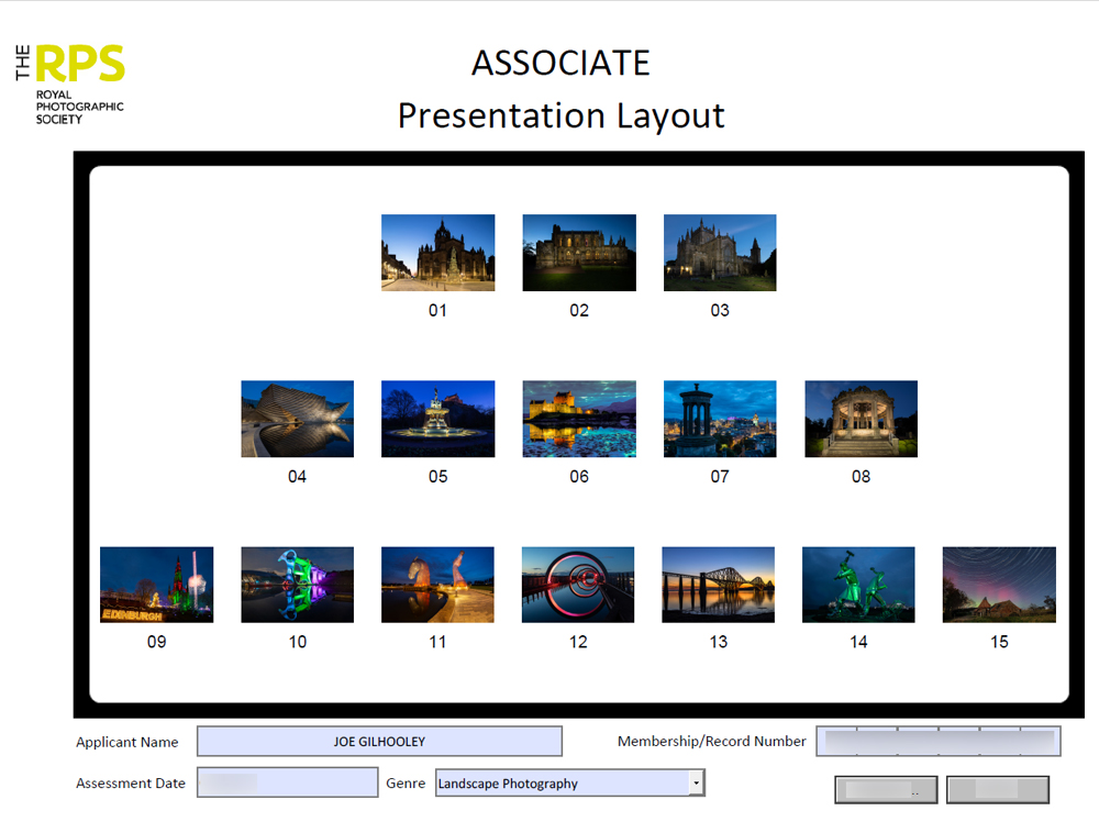Landscapes - Man Made Scotland by Night - Presentation layout 