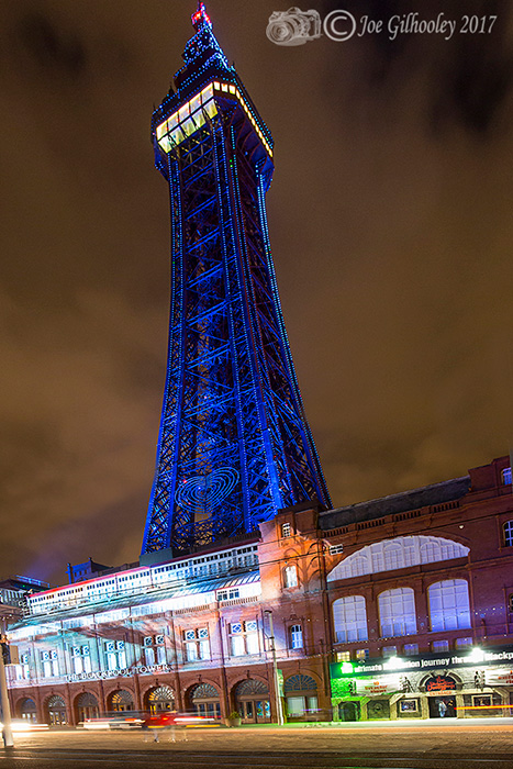 Blackpool Illuminations - Light show at Blackpool Tower