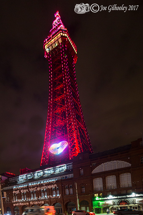 Blackpool Illuminations - Light show at Blackpool Tower