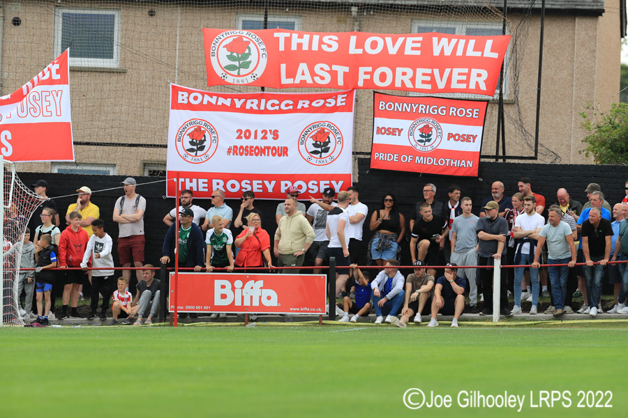 Bonnyrigg Rose v Hibernian Crowd Scenes