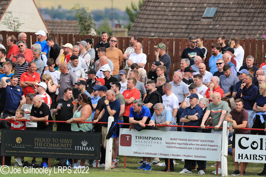 Bonnyrigg Rose v Hibernian Crowd Scenes