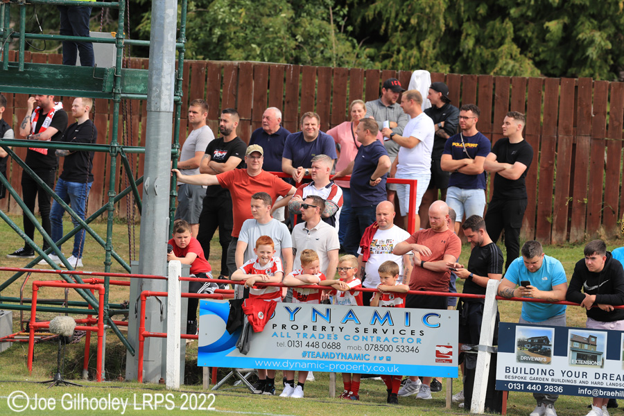 Bonnyrigg Rose v Hibernian Crowd Scenes