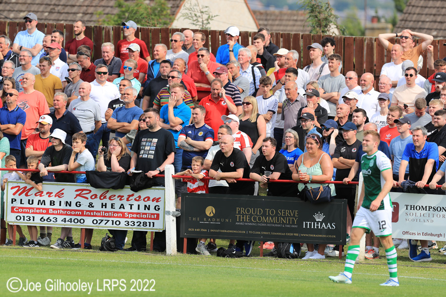 Bonnyrigg Rose v Hibernian Crowd Scenes
