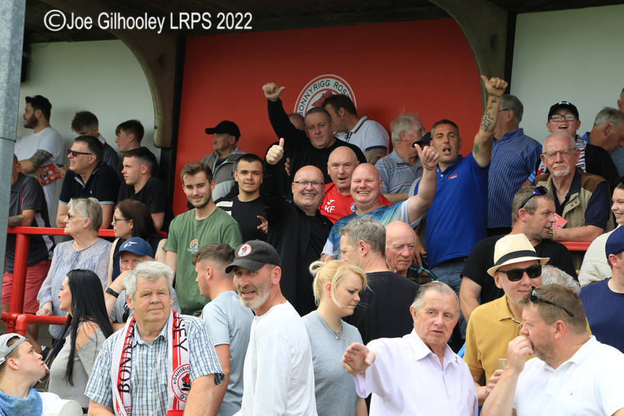 Bonnyrigg Rose v Hibernian Crowd Scenes