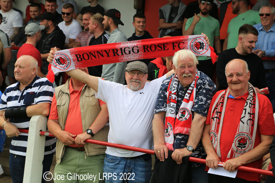 Bonnyrigg Rose v Hibernian Crowd Scenes