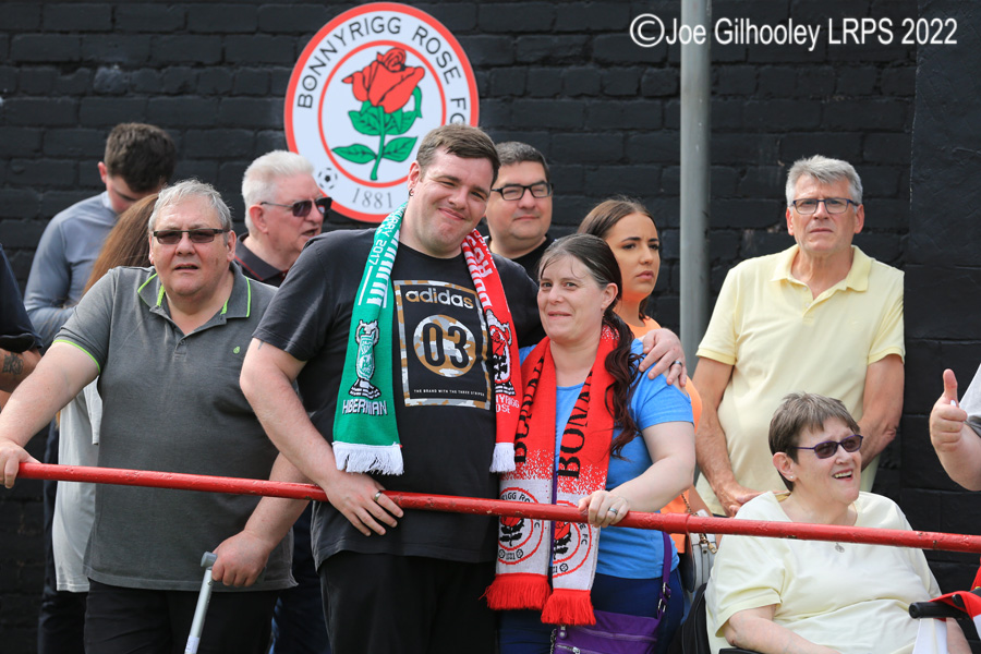 Bonnyrigg Rose v Hibernian Crowd Scenes