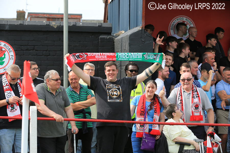 Bonnyrigg Rose v Hibernian Crowd Scenes