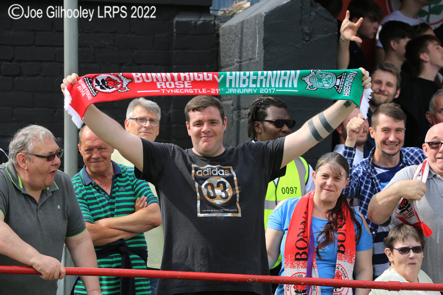 Bonnyrigg Rose v Hibernian Crowd Scenes