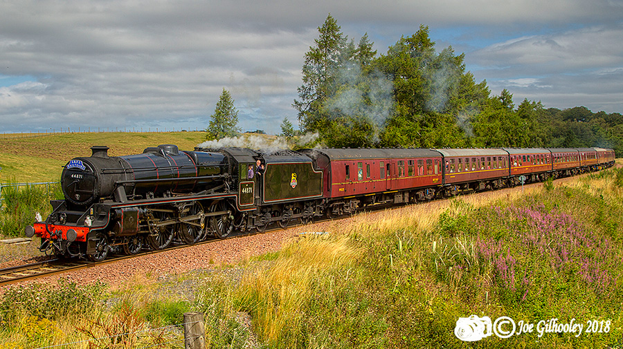 44871 Steam Train on Borders Railway 