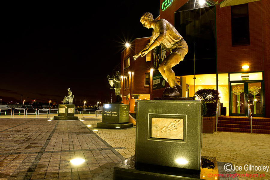 Celtic Park - The 3 statues by the main entrance