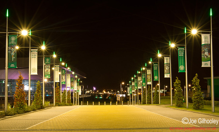 Celtic Park - Looking back down The Celtic Way