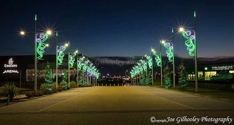 Celtic Park and The Celtic Way Christmas Lights