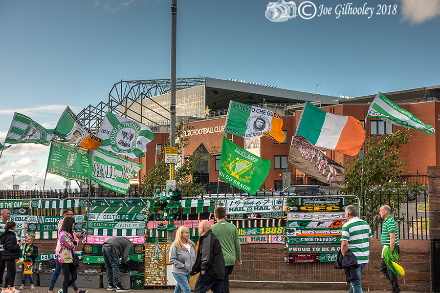 Celtic Park - flags flying in wind took my attention