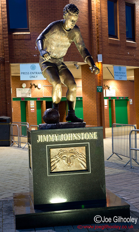 Celtic Park The Cetic Way - Jimmy Johnstone Statue