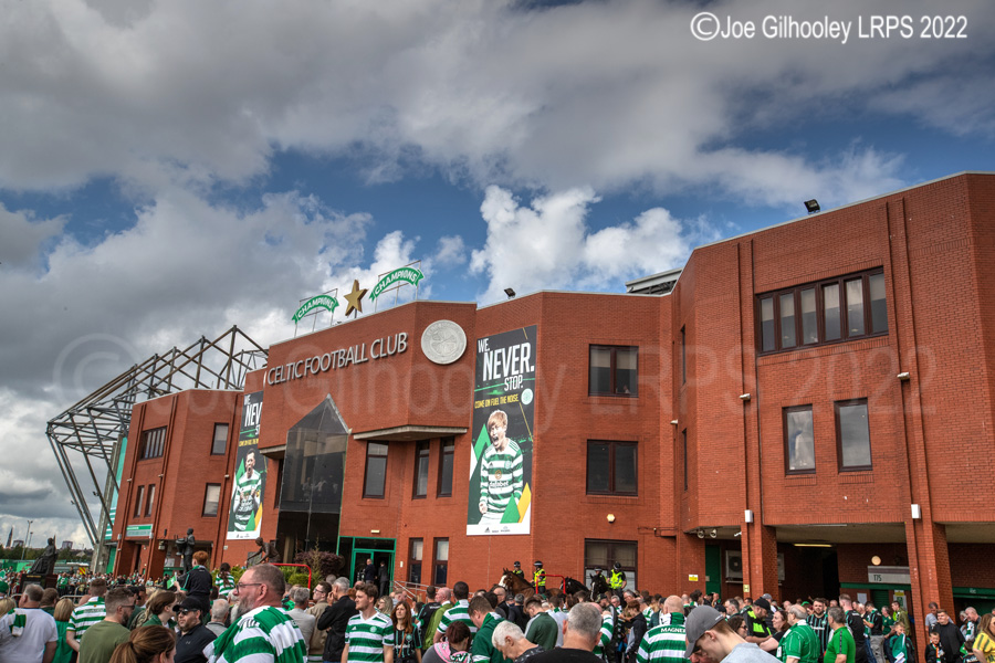 Celtic Park on League Flag Day
