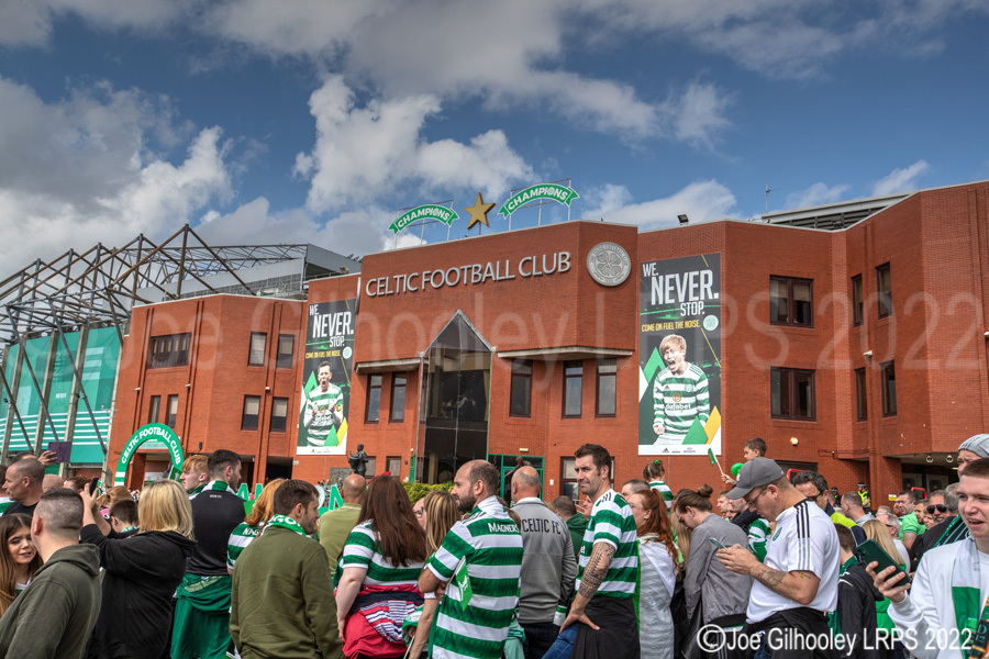 Celtic Park on League Flag Day
