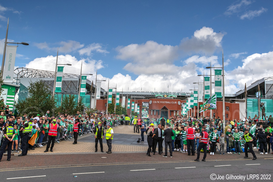 Celtic Park on League Flag Day
