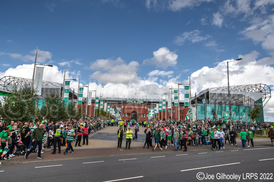 Celtic Park on League Flag Day