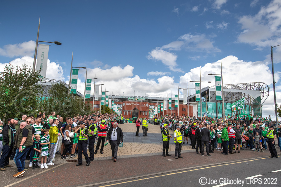 Celtic Park on League Flag Day