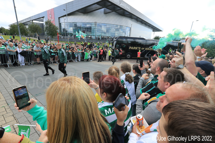 Celtic Park on League Flag Day