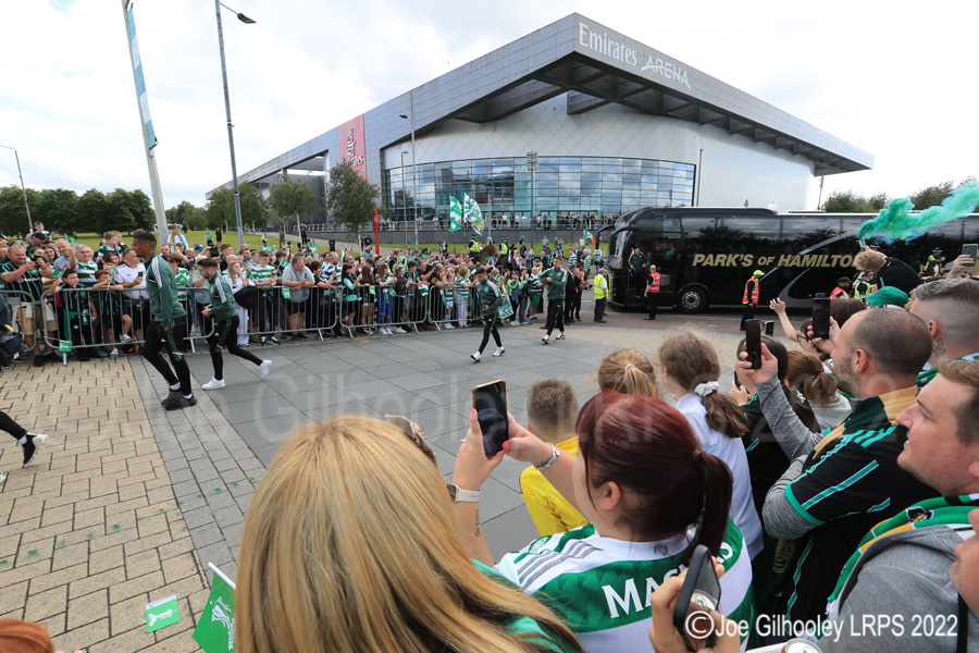 Celtic Park on League Flag Day