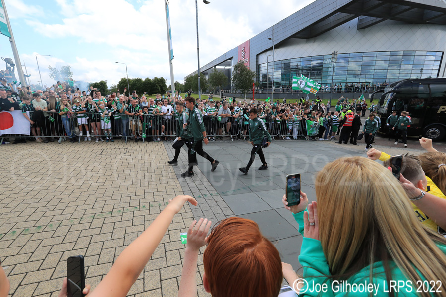 Celtic Park on League Flag Day