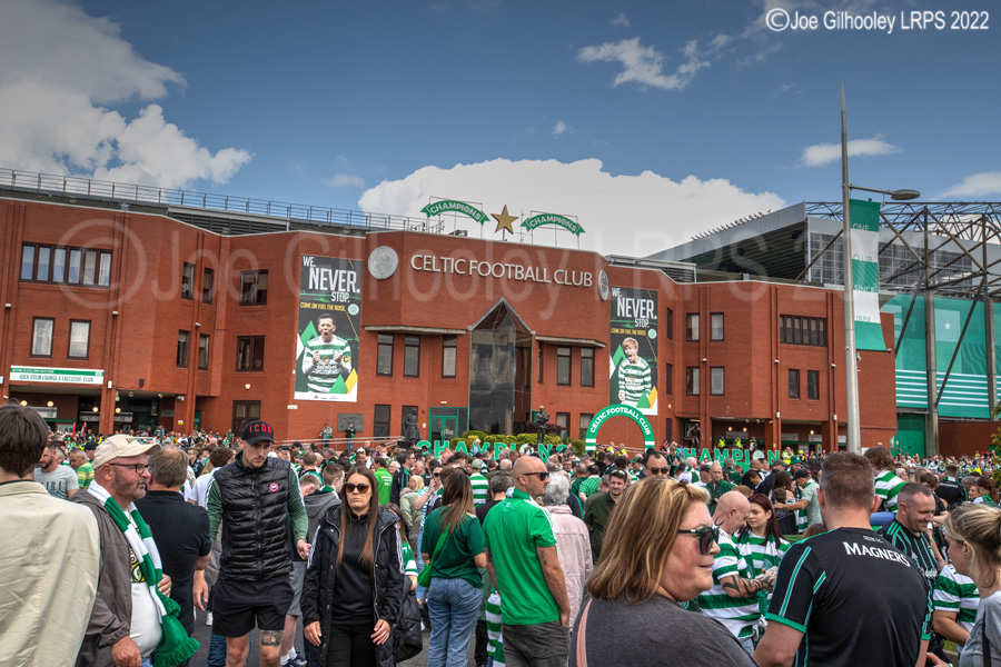 Celtic Park on League Flag Day