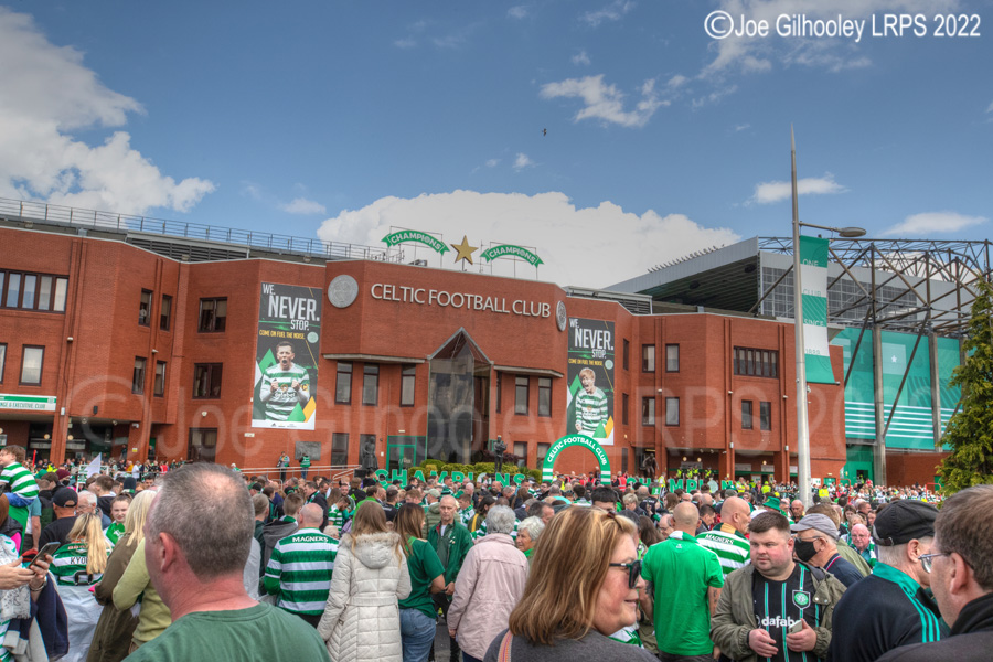 Celtic Park on League Flag Day