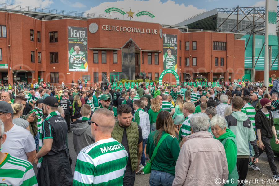 Celtic Park on League Flag Day