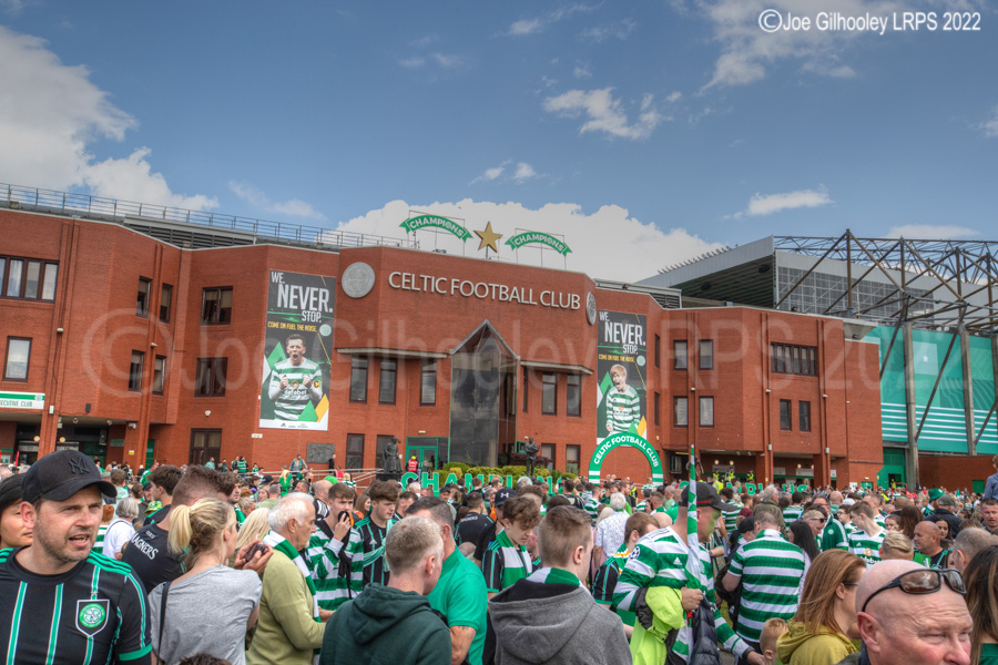 Celtic Park on League Flag Day