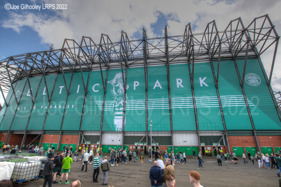Celtic Park on League Flag Day
