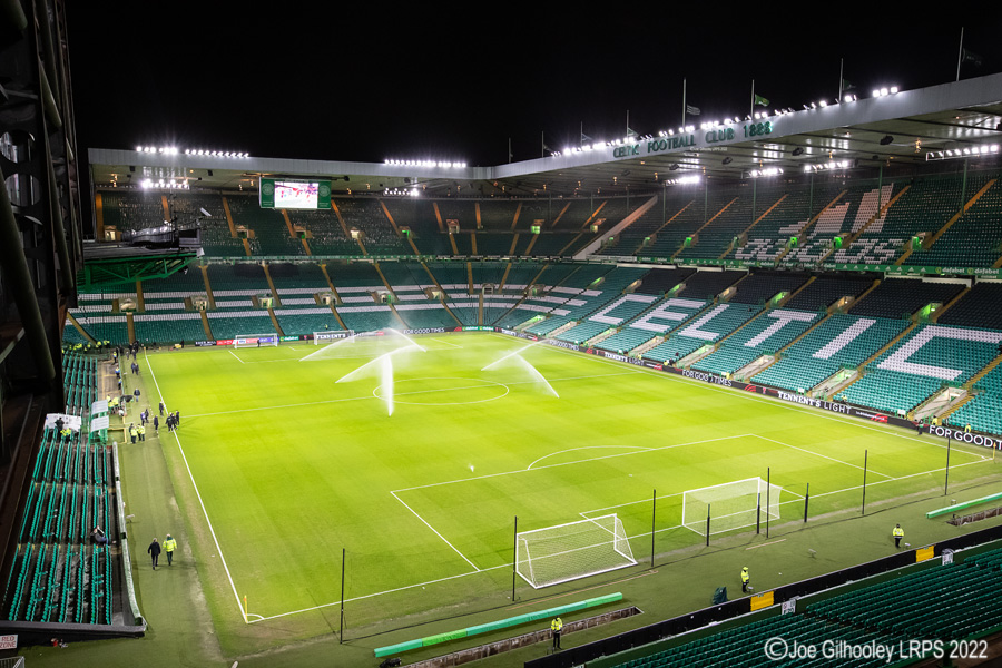 Celtic Park two hours before kick off 
