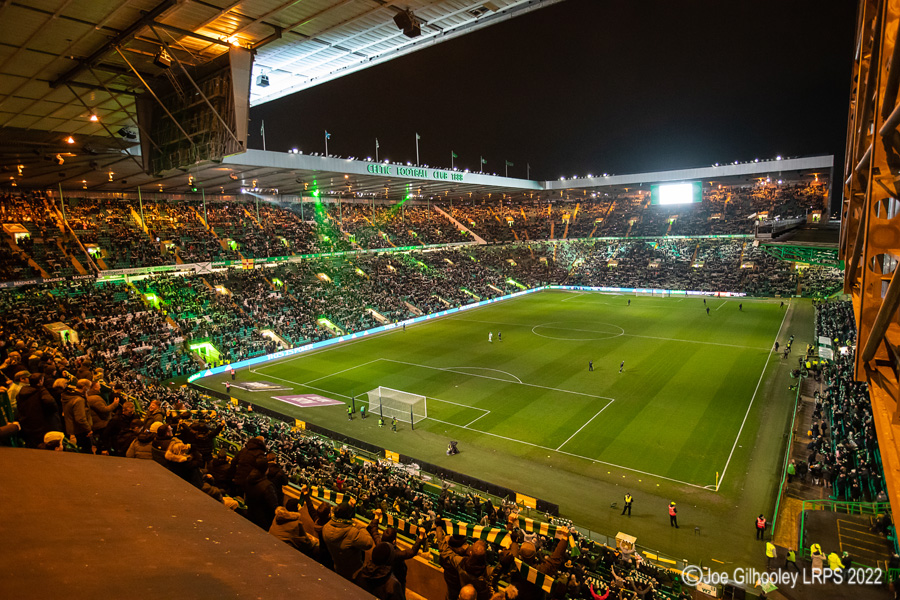 Celtic Park - light show v St Mirren
