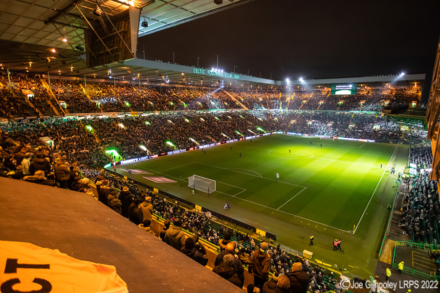 Celtic Park - light show v St Mirren
