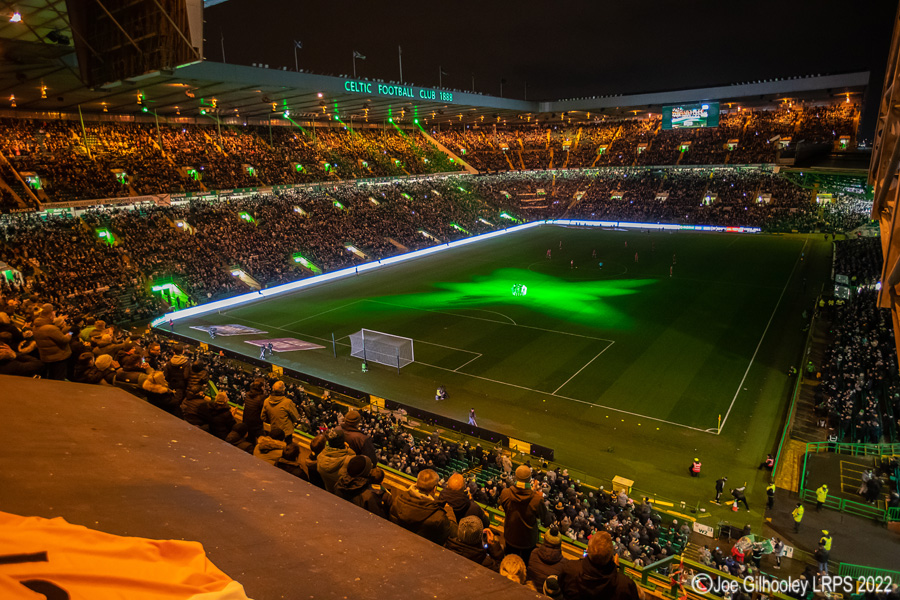 Celtic Park - light show v St Mirren
