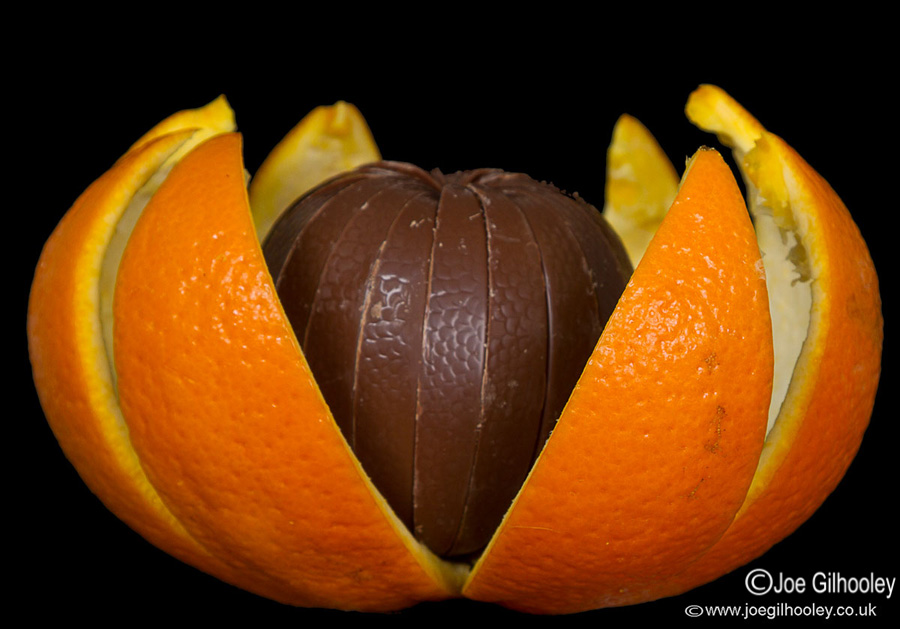 How a chocolate Orange is made - you leave it to form fully