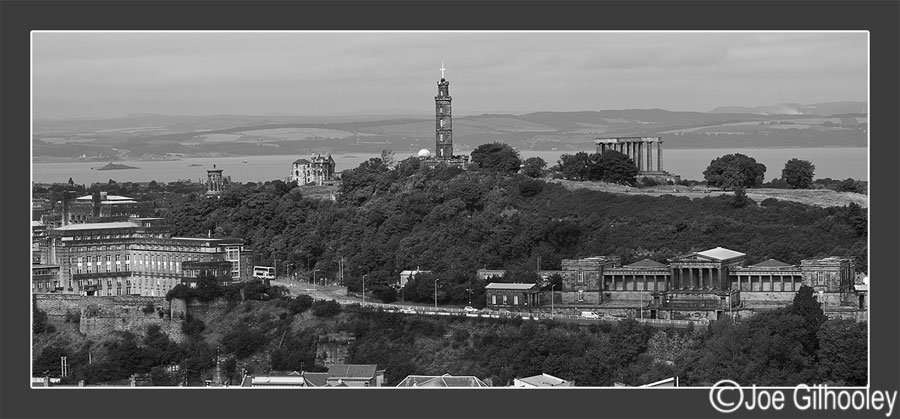 Edinburgh City Skyline from Holyrood Park - August 2013