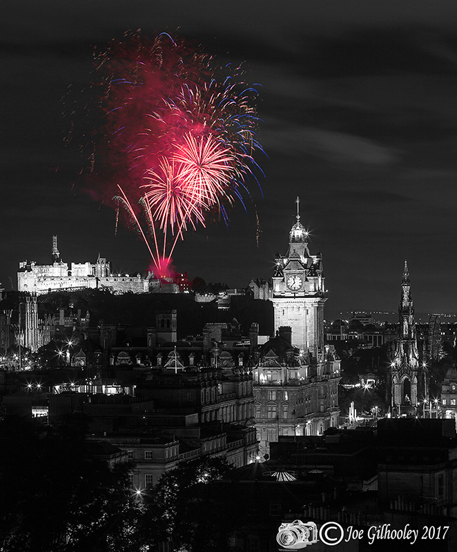 Colour Popping Edinburgh Military Tattoo Fireworks 