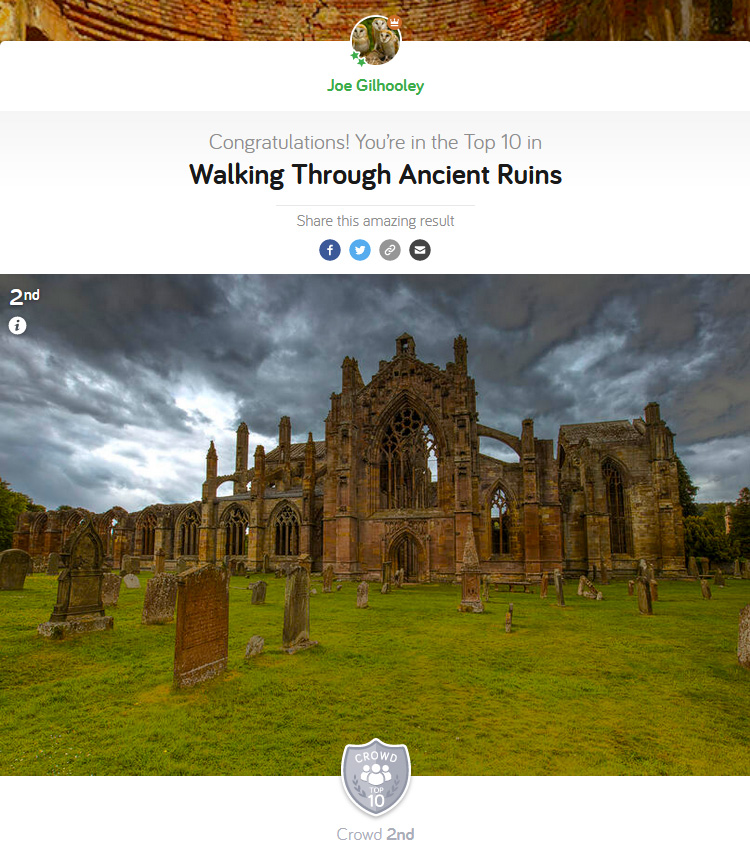 Walking Through Ancient Ruins - Photocrowd Competition