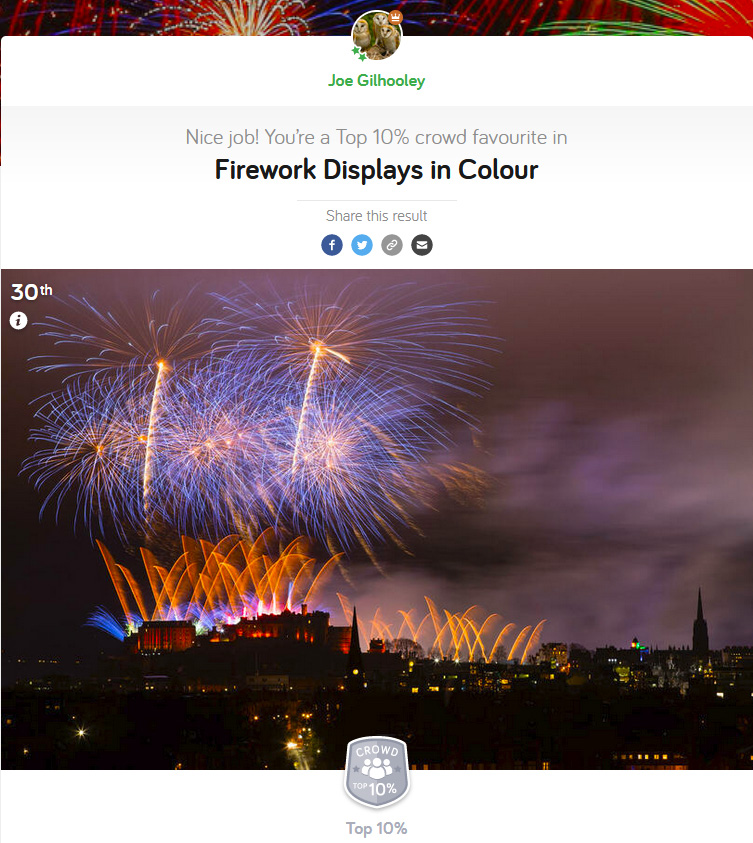 Firework Displays in Colour - Photocrowd Competition
