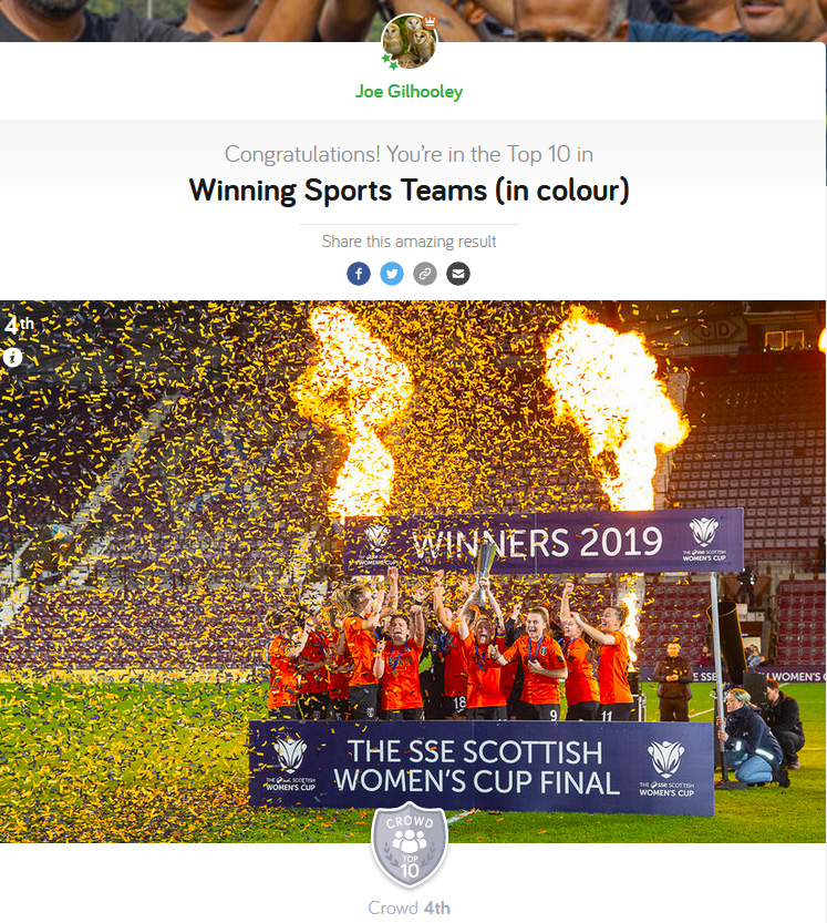 Winning Sports Teams in Colour - Photocrowd Competition