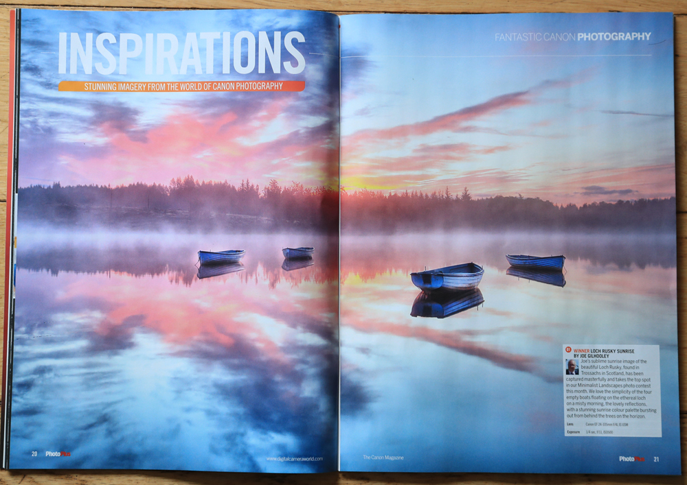 My Winning Loch Rusky  image was in Spring 2024 PhotoPlus Canon Magazine