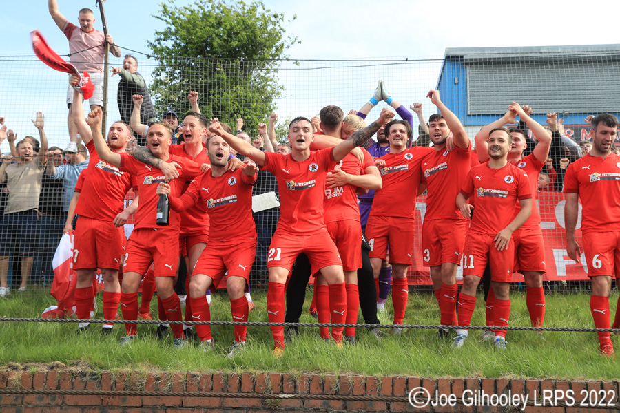 Cowdenbeath v Bonnyrigg Rose . The full time celebrations 