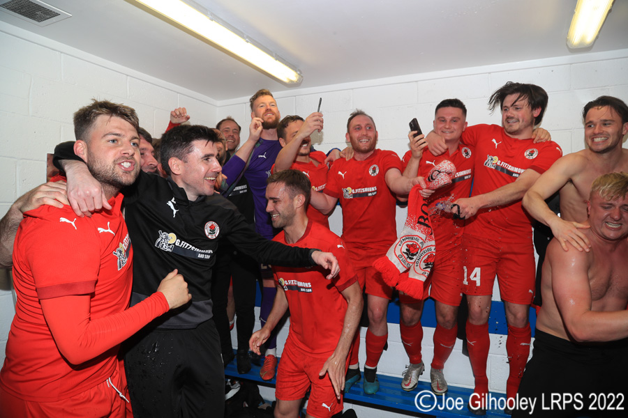 Cowdenbeath v Bonnyrigg Rose . The full time celebrations 