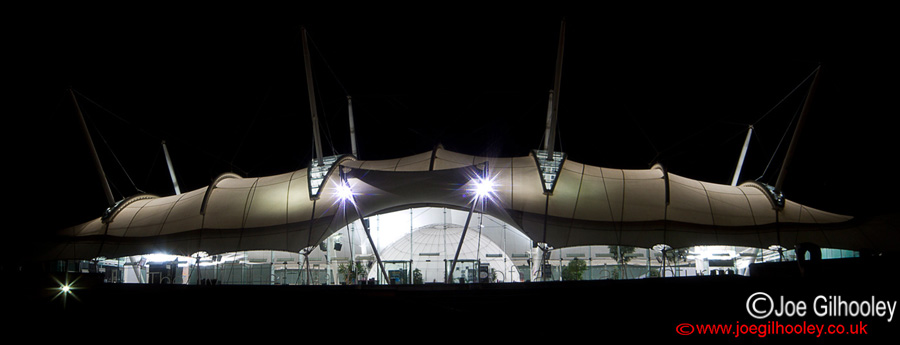 Our Dynamic Earth at night 
